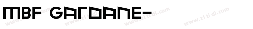 MBF Gardane字体转换